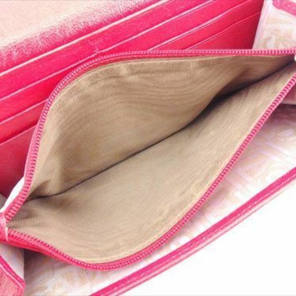 Salvatore Ferragamo Wallet Purse Ganchini Pink Woman Authentic Used E1340 - Picture 5 of 8